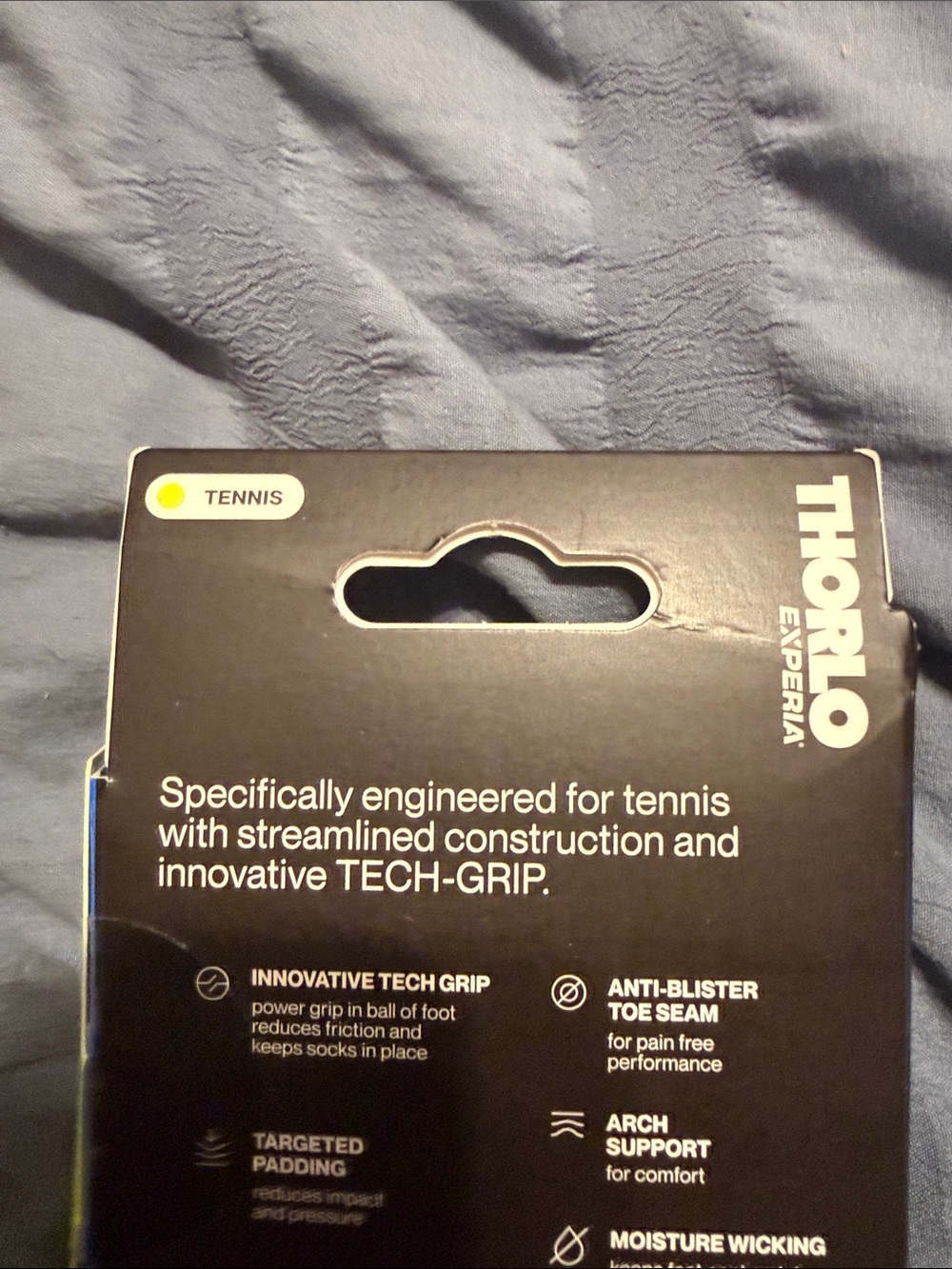 THORLO Experia techfit NEW 2 Pairs Unisex Tennis Socks Made in USA no show - Picture 3 of 4